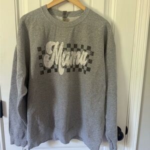 Gildan Gray Graphic Crewneck Sweater